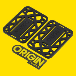 Origin Precision 1/8" Shock Risers-Shock-Pad Black